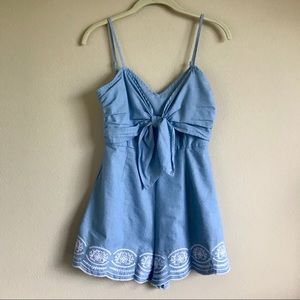 Denim Romper